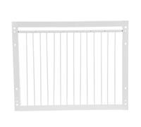 ibasenice Puerta de Entrada de Hierro Blanco Diseño Reforzado y Fácil Instalación para Complementos para Aves y Suministros para Criaderos de Aves