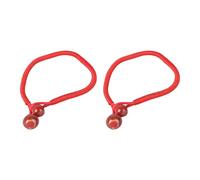 ibasenice Pulseras Tejidas Decoraciones Elegantes de Cuerda Roja Hechas a Mano Cerámica Paquete de 2 Piezas, Obsequio Original para Muñeca para Aniversario o Viaje