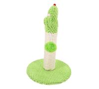 ibasenice Rascador Vertical para Gatos Forma De Cactus, Poste Rascador Resistente De Sisal Natural, Tamaño Mediano para Uso Interiores, Accesorio Cómodo y Seguro para Gatitos y Gatos Adultos