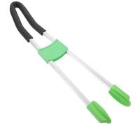 ibasenice Recogedor de Basura de Aluminio Mango Largo Ergonómico Herramienta de Agarre Duradera para Limpieza Doméstica y Exterior Abrazadera Multifuncional para Recoger Residuos