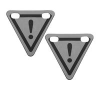 ibasenice Reflector de Advertencia para Bicicletas, Pegatina Triangular | Material Reflectante, Mejora la Visibilidad, para Viajar de Noche, Asiento de Bici y Ropa