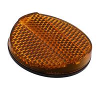 ibasenice Reflector Redondo Naranja de Plástico para Motocicletas y Bicicletas Alta Reflectividad y Diámetro de Rosca 6mm Adecuado para Guardabarros Trasero y Luz de Freno