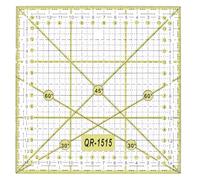 ibasenice Regla Cuadrada para Corte Líneas de Cuadrícula Claras Herramienta de Costura de Plástico para Patchwork y Acolchado en Quilting y Manualidades
