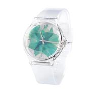 ibasenice Reloj de Cuarzo para Estudiantes Transparente Estilo Fresco con Escala Clara de Esfera Adecuado Diseño Minimalista y Material Duradero para Uso Diario