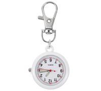ibasenice Reloj Digital para, Reloj Digital para, de Bolsillo con cronómetro, Llavero, de enfermería Multifuncional, Colgante/para Estudiantes de enfermería, White,