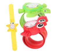 ibasenice Relojes Digitales De Pulsera Infantiles De Animales Marinos Plástico Seguro 3 Unidades Diseños De Cangrejo, Tortuga y Estrella De Mar para Niños Su Día a Día Colores De Correa Aleatorios