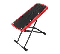 ibasenice Reposapiés de Guitarra Clásica Plegable Ajustables Soporte Metálico Antideslizante Taburete para Guitarrista Acústica