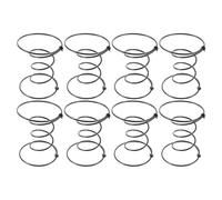 ibasenice Resortes Helicoidales de Acero Negro para Silla y Asiento, Soporte de Alta Elasticidad Instalación Fácil, Paquete de 8 Piezas para Uso en Hogar y Oficina
