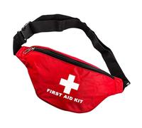 ibasenice Riñonera de primeros auxilios, riñonera de rescate portátil con correa ajustable y cremallera, impermeable para salvavidas, ideal para viajes, coche, emergencias, actividades al aire libre
