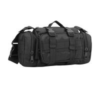 ibasenice Riñonera para Exteriores Bolso Multifunción Riñonera para Senderismo Capacidad Negro Color Material Acampar Suministros