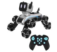 ibasenice Robot Perro Inteligente Programable con Control Remoto y Sensor de Gestos Juguete Interactivo de Ocho Ruedas para Transformación Entre Vehículo y Mascota Robótica Aprendizaje Stem