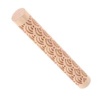 ibasenice Rodillo de Madera para Impresión Artesanal Patrones Únicos, Reutilizable y Creativo, Herramienta Adecuado para Modelar Arcilla y Cerámica en Manualidades DIY