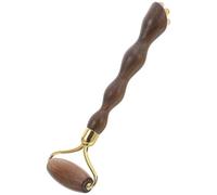 ibasenice Rodillo Facial de Madera de Sándalo Verde Herramienta Manual Gua Sha para Masaje y Presión Puntos Clave Reafirmante y Antiedad para Ojos Cuello y Brazos Oscuro