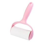 ibasenice Rodillo Quitapelusas Adhesivo Rosa con Mango Ergonómico 1 Rollo Recambio para Eliminar Pelo de Mascotas Pelusa y Polvo en Ropa Muebles y Coche Limpiador Práctico para Uso