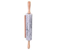 ibasenice Rodillo Simple Práctico de de Madera Mango Hornear Mármol y Multiusos para Amasar Diseño Pan y Dumplings