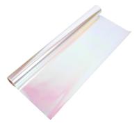 ibasenice Rollo de Papel de Obsequio Iridiscente de Celofán Decorativo para Envolver Ramos y Cajas en Cumpleaños y San Valentín, Material Cellophane