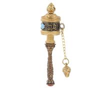 ibasenice Rueda De Oración De Manual Colgante De Decoración Religiosa Para Automóvil Accesorio Espiritual y Relajación