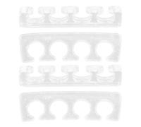 ibasenice Separadores de dedos de gel reutilizables para manicura y pedicura, 2 pares de silicona portátil para mujeres y hombres en casa y salón