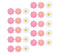 ibasenice Servilletas Desechables Estampado Floral de Margaritas 60 Unidades 20 Fucsia 20 Rosa 20 Dorado Servilletas de Papel Decorativas para Fiestas Bodas y Reuniones