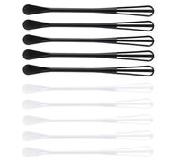 ibasenice Set de 10 Batidores de Mano de Plástico Pp Diseño Doble Cabeza y Combinación de Cuchara para Hornear, Adecuado para Batir Huevos y Mezclar Salsas Cocina