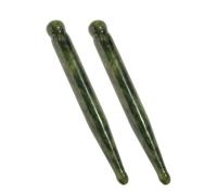 ibasenice Set de 2 Palos de Masaje de Jade para Cuidado Facial y Ocular Resultados de Masaje Spa, Adecuado para Uso en Casa y Reducción de Hinchazón