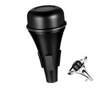 ibasenice Silenciador Para Trombón y Trompeta Silenciador Recto Adecuado Para Aprendizaje y Enseñanza Negro Material Plástico