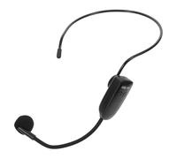 ibasenice Sistema de Micrófono Inalámbrico con Auricular Micrófono de Diadema Omnidireccional para Profesores Guías Turísticos Presentaciones Amplificador de Voz Portátil
