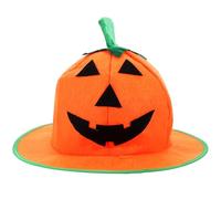 ibasenice Sombrero de Calabaza de Halloween Borde de Alambre, Accesorio Decorativo para Fiesta y Cosplay, Tamaño Único, Resistente al Desgaste, Adecuado para Disfraz y Ambiente Festivo