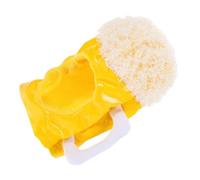 ibasenice Sombrero para Perro de Peluche Forma de Vaso de Cerveza Accesorio Cosplay Decorativo para Cachorros y Gatos Gorra para Mascota