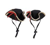 ibasenice Sombrero Pirata Ajustable para Mascotas Gorro Cosplay para Perros Pequeños y Gatos Accesorio Divertido para Fiestas Halloween y Sesiones Fotográficas