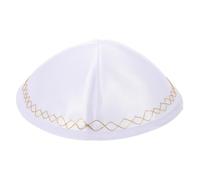 ibasenice Sombrero Tradicional Israelí para Hombre, Gorro de Oración Hecho a Mano, Gorro Transpirable para Adultos, Uso en Ceremonias, Shabat y Peregrinaciones, Accesorio Portátil Cultural
