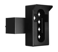 ibasenice Soporte Antirrobo para Timbre de Puerta Estructura Metálica y Capota Negra, sin Necesidad de Taladrar, Diseñado para Videoporteros y Puertas de Apartamento