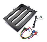 ibasenice Soporte De Efecto De Guitarra Tablero De Montaje Color Negro Compatible Clásicos y Para De Volumen y