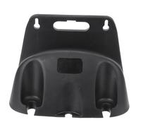 ibasenice Soporte de Manguera de Jardín Montado Pared Soporte Plástico Ligero y Práctico para Colgar Mangueras de Agua Organizador Resistente para Exteriores unidad Negra