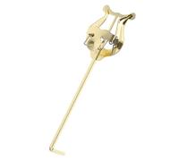 ibasenice Soporte de Metal Portátil para Partituras de Trompeta y Lira Clip Resistente, Accesorio para Instrumentos de Viento Tipo Marchando, Color Dorado, Adecuado para Práctica