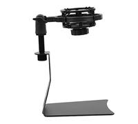 ibasenice Soporte de Micrófono de Escritorio Abrazadera de Hierro y Base Antideslizante, Montaje Firme para Micrófonos y Teléfonos, Kit Resistente Abs para Estudio, Transmisión y Karaoke