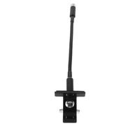 ibasenice Soporte de micrófono profesional soporte de micrófono de batería auge del soporte del micrófono abrazadera de micrófono de batería soporte para micrófono Metal Negro