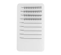 ibasenice Soporte de Pestañas Acrílico Blanco con Escala Bandeja Anticaída para Extensiones Portapestañas Manual Resistente para Uso Profesional y Personal
