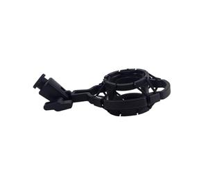ibasenice Soporte Para Micrófono De Condensador Sa19, Clip De Plástico Negro Ajustable Para Estudio, Montaje Para Grabación De Diafragma Grande, Accesorio Profesional Para Micros