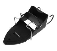 ibasenice Soporte para Plancha Eléctrica Plegable, Percha para Tabla de Planchar Montada Pared, Acero Inoxidable y Plástico, Negro, para Garajes y Armarios