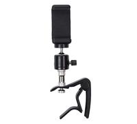 ibasenice Soporte para Teléfono con Cejilla de Guitarra Negro, Clip Metálico y Plástico para Práctica y Rendimiento de Músicos