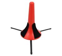 ibasenice soporte resistente a los arañazos soporte de trompeta plegable soporte plegable trípode para trompeta soporte de trompeta desmontable pliegue instrumento musical rojo