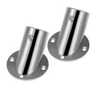 ibasenice Soportes para Colgar Varillas de Acero Inoxidable, 2 Piezas, Protección contra Corrosión y Fácil Instalación para Barra de Ropa o Cortina en Dormitorio o Cocina