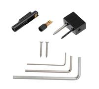 ibasenice Strings Headless Bass Bridge Set Round Bridge Durable and Easy to Install Compatible with Electric Guitars High-quality Replacement Accessory