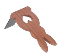 ibasenice Sujetalibros Soporte Resistente para de Madera Forma de Conejo Adorable Que Mantiene el Orden y el Desorden para Oficina y