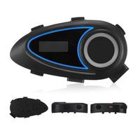 ibasenice Suministros De Motocicleta para Hombres Auriculares Inalámbricos De Casco Accesorios para Casco De Motocicleta Black Abs