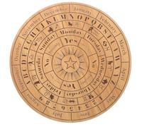 ibasenice Tablero de Adivinación de Madera Péndulo para Mal de Ojo, Accesorio Decorativo Tacto Cómodo para Mesa de Adivinación en Hogar y Ambiente Misterioso