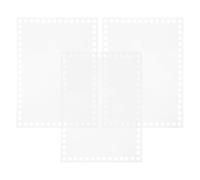 ibasenice Tablero de Dibujo de Enhebrado Acrílico Transparente 2 MM 20X15 CM 3 Piezas para Proyectos de Ganchillo y Cestas Tejidas de Bricolaje