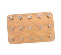 ibasenice Tablero de Madera para Rehabilitación de Manos Ejercitador de Dedos Entrenador de Coordinación -Mano Diseño Simple Ejercicio para Hemiplejia Juegos de Coordinación 1