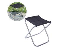 ibasenice Taburete de Aleación de Aluminio para Pesca y Camping y Portátil Asiento Resistente con Superficie de Lona Gruesa para Picnic y Actividades al Aire con Funda de Transporte